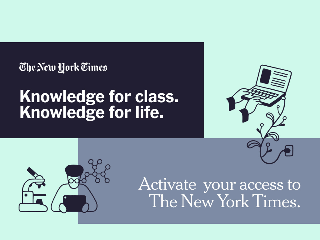 register for new york times for free
